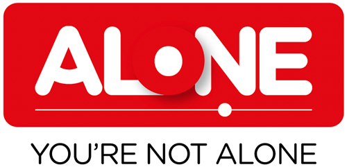 logo for ALONE alone.ie