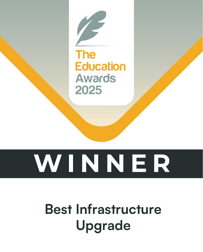 Digital badge for best infrastructure award Education Awards 2025