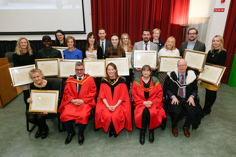 Students receiving their Dean's Awards at NCI