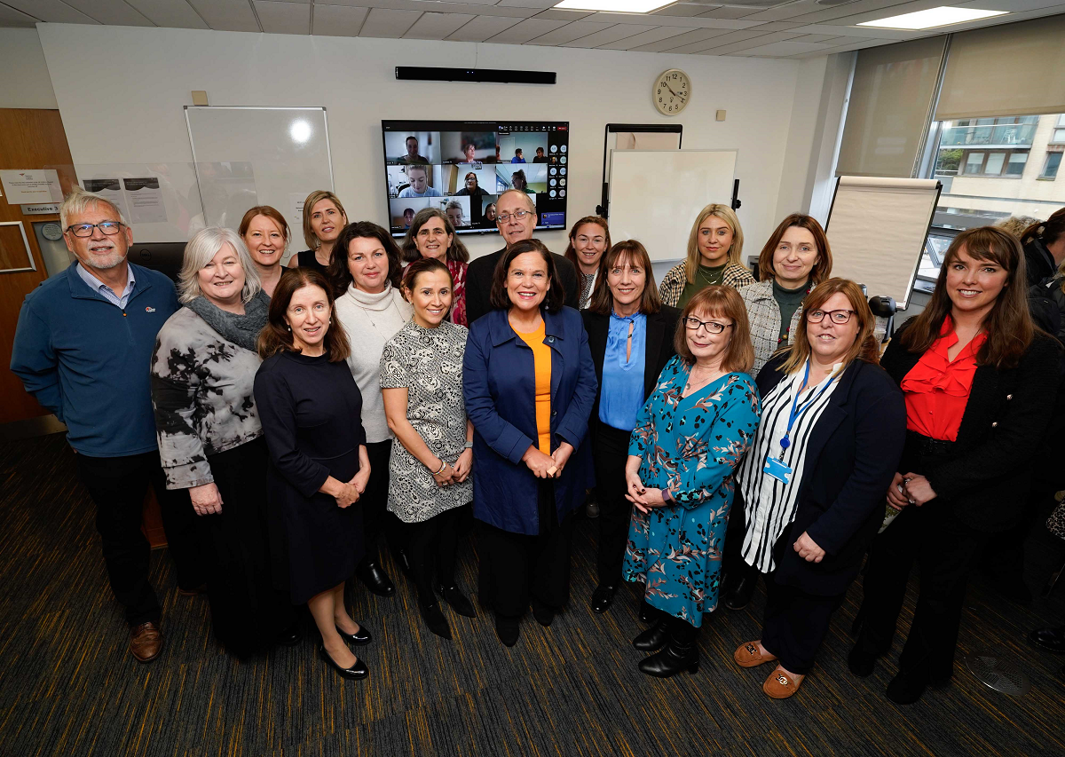 The Home Visiting Alliance - in person and online - with Director of ELI, Dr Josephine Bleach; President of NCI, Professor Gina Quin; Mary Lou McDonald TD