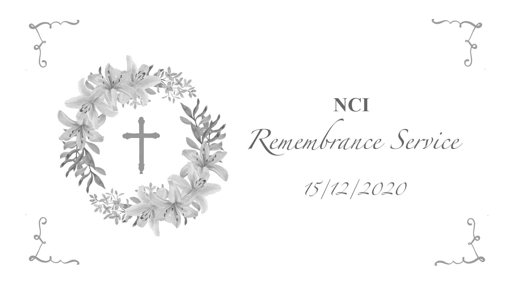 Remembrance Ceremony Title Card