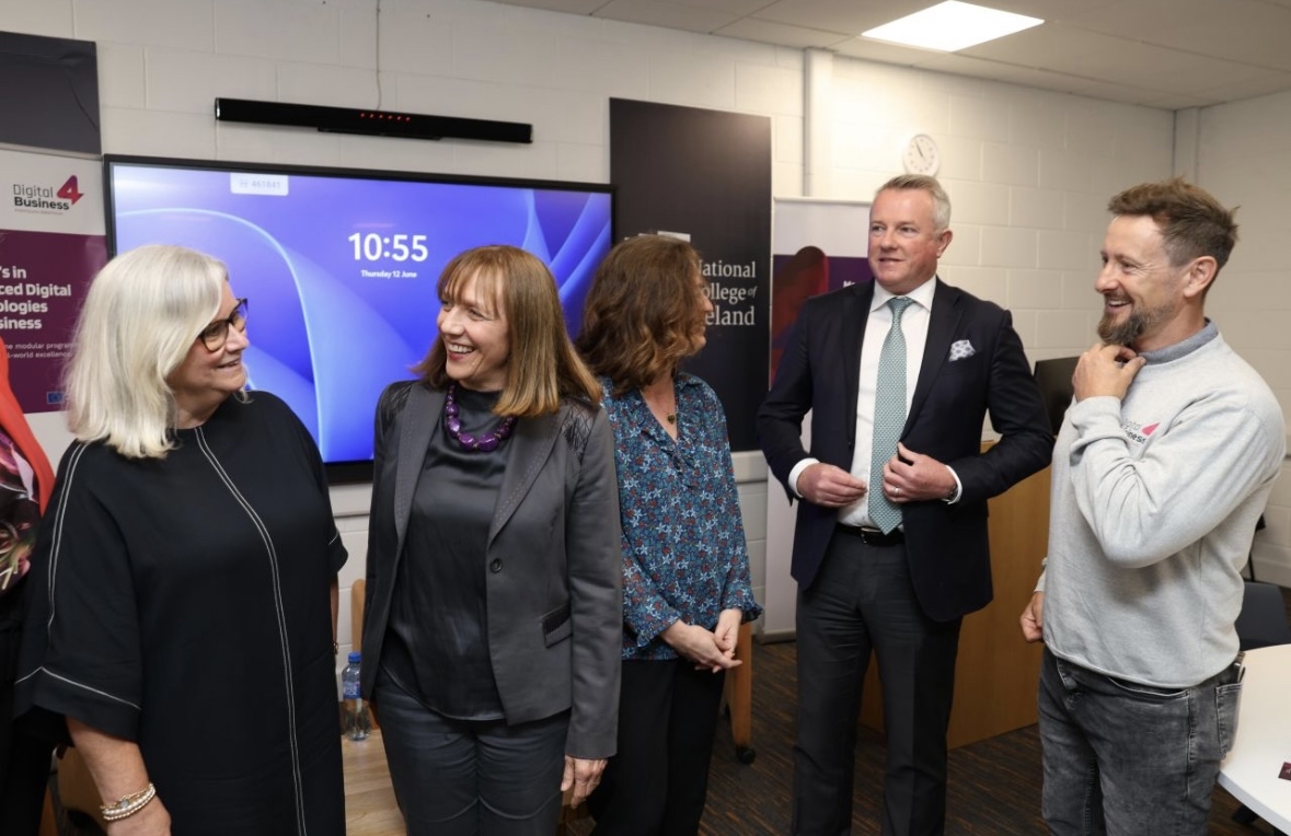 Professor Gina Quin with leaders of other partners in Digital4Business consortium