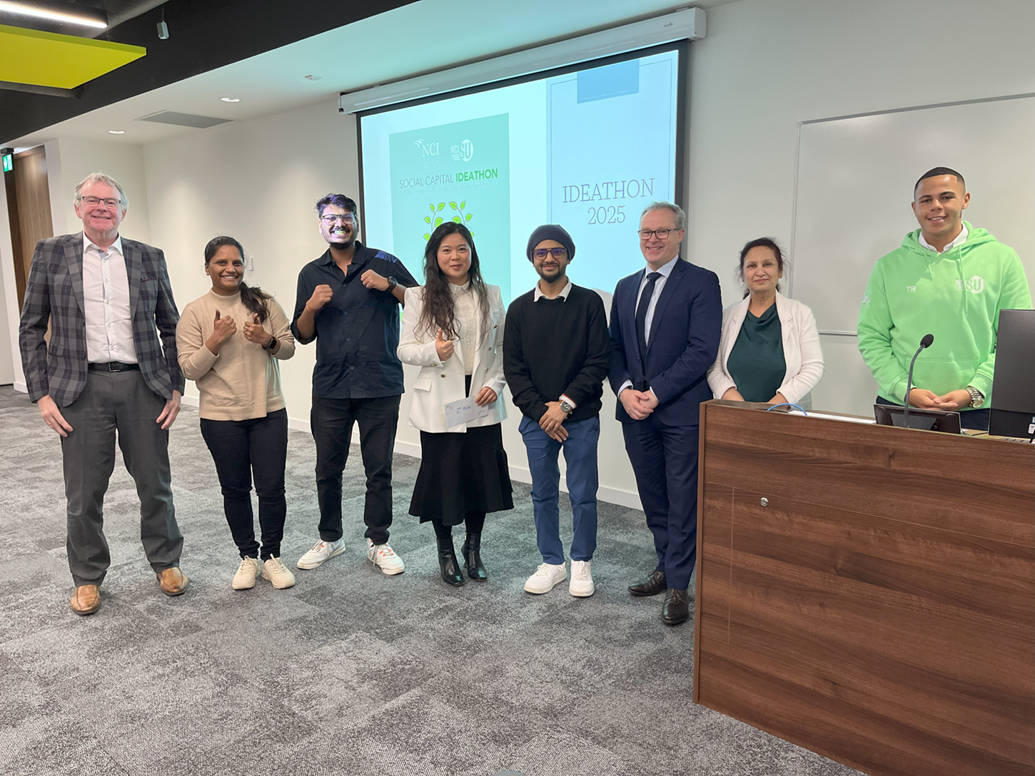 Team Unicorn won second prize at NCI's Social Capital Ideathon 2025