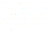 To improve services for students the Learning & Teaching Support Team moved to a new, highly visible location in the atrium.