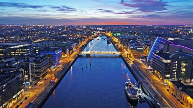 Dublin City and the River Liffey