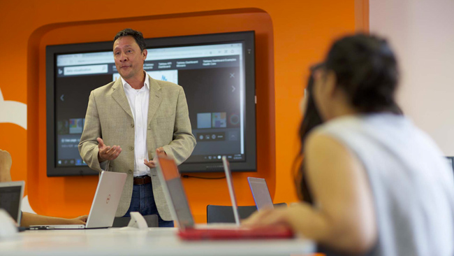 NCI students in class in the Cloud Competency Centre