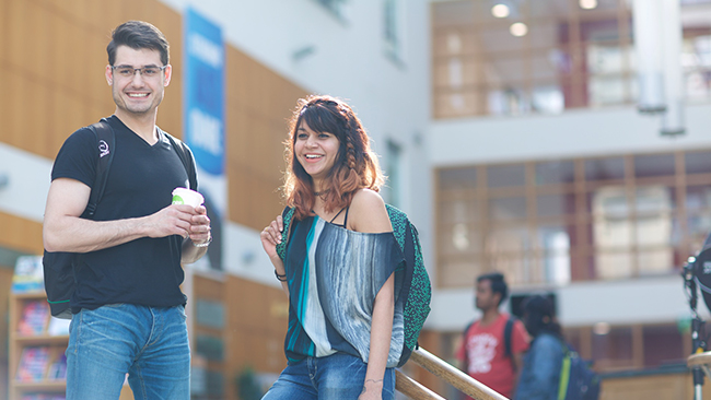 NCI students on campus