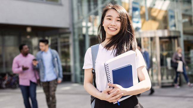 NCI student outside college