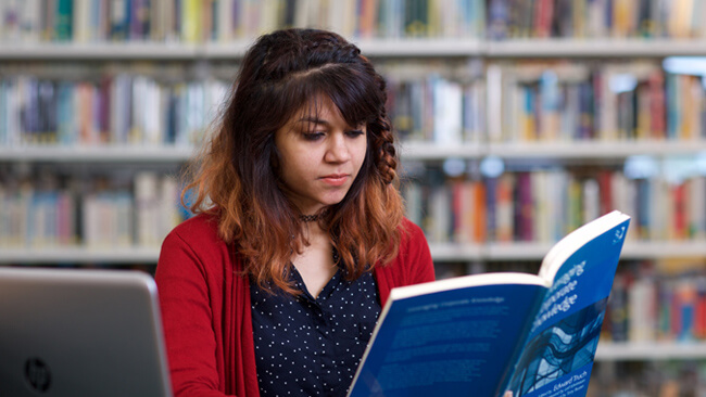 NCI student studying