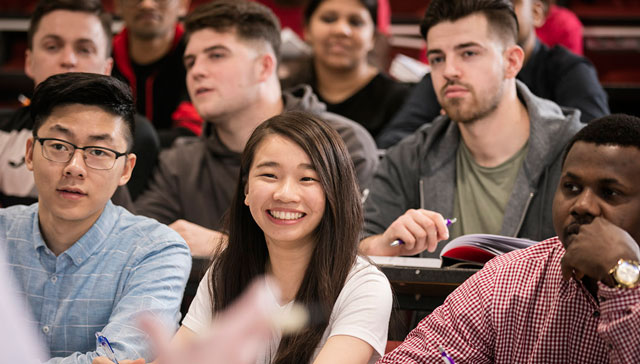 NCI International students in class